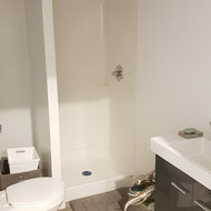 Another bathroom starting to take shape - this time in a studio.