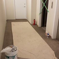 4th floor hallway, carpeted. Almost done!