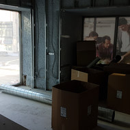 Another shot of the Mezzanine level which is now being converted into individual suites. Check out those windows!!